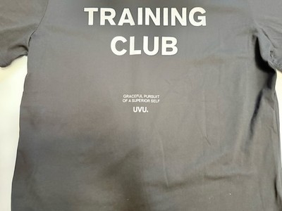UVU Training Club Reflective Graphic T-Shirt Double Sided Black