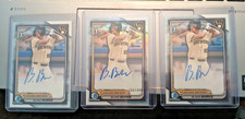 (3)  2024 Bowman Chrome BLAKE BURKE * Auto, 2 Base, 1 Refractor /499  POWER! HOT