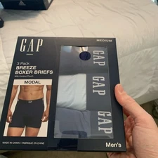 GAP 3 pk Breeze Boxer Briefs Contour Pouch Super Soft MODAL Mens Medium 