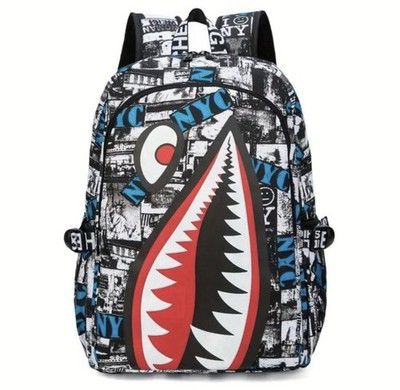 cute leather backpack with teeth Tooth Dental Crazed 13 inch Chromebook / Tablet / Spiral notebooks / Folders Happy Teeth Faux Leather Backpack