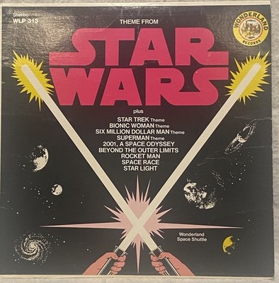 Theme from Star Wars Space Shuttle, 1977, WLP 313, Wonderland Records, VG+/VG+