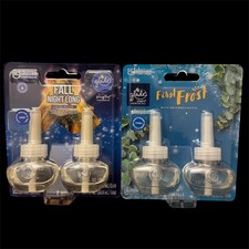 Glade PlugIns Scented Oil Refills Limited Edition Holiday Scents Lot Of 2