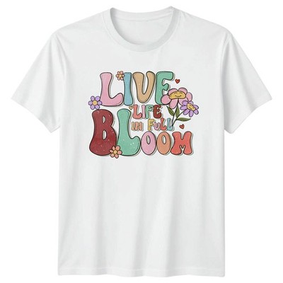 Live Life In Full Bloom T-Shirt Bloom Ästhetisches Geschenk für Sie und Ihn