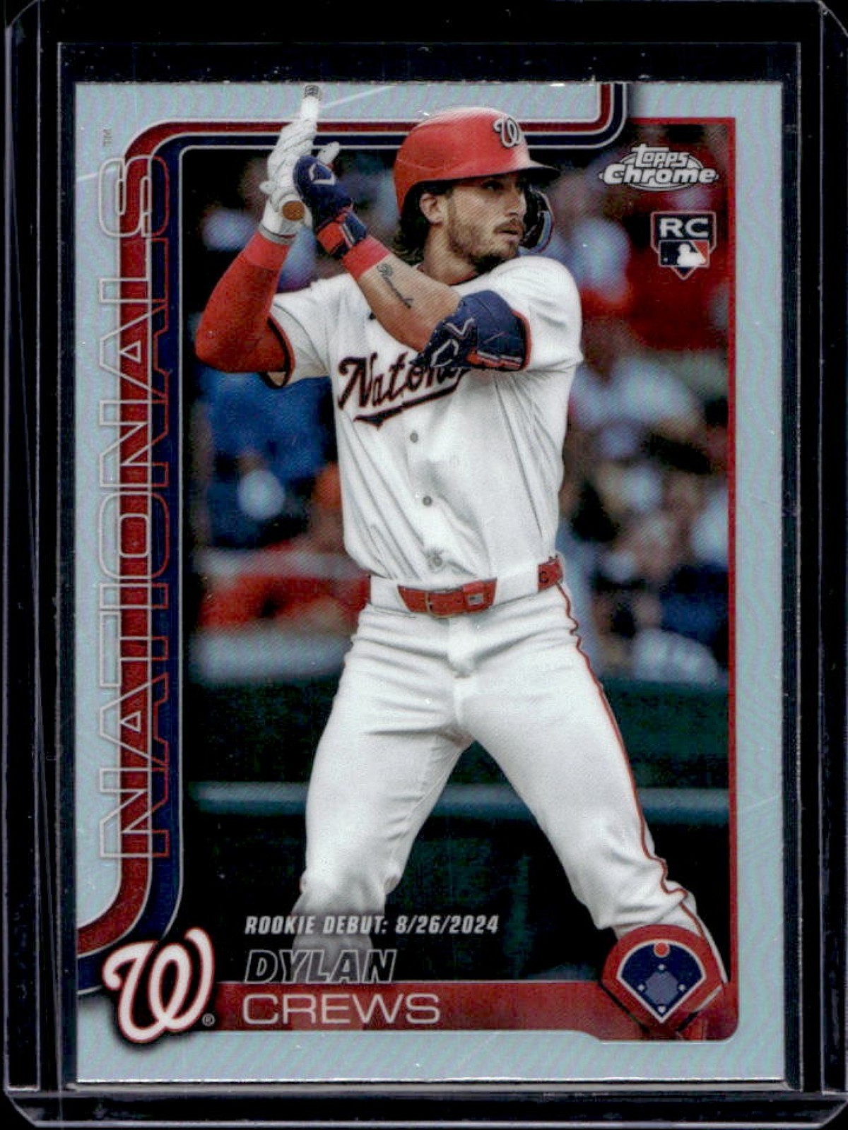 2025 Topps Chrome Update Dylan Crews RC Refractor Rookie #USC190 Nationals