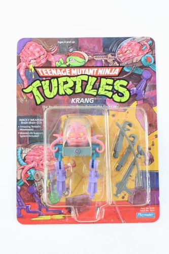 Vtg 1989 Krang Teenage Mutant Ninja Turtles Tmnt Figures Unpunched 14 Back New