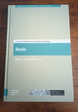 Brown & Biggs, Bede Part 2 Fascicles 1-4 HC Sources Anglo-Saxon Lit Culture