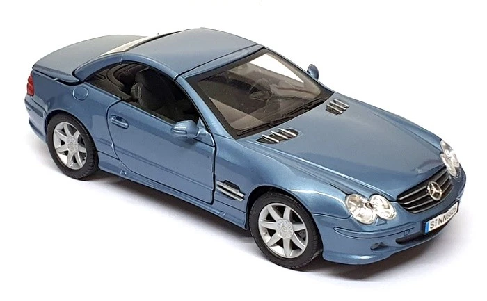 Motor Max 1/18 Scale Diecast 25625B - Mercedes Benz SL500 - Met. Blue - Image 2 of 4