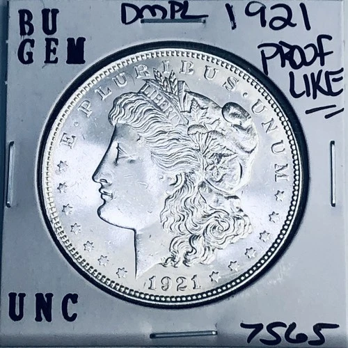 1921 BU GEM MORGAN SILVER DOLLAR UNC MS+++ U.S. MINT RARE COIN 7565