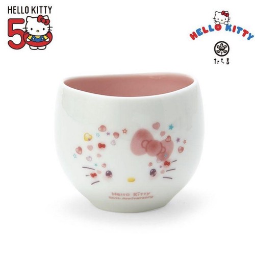 【Brand new, unused 】Sanrio Kitty 50th Anniversary Tachikichi Teapot & Teacup Set - Picture 5 of 24