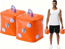 Travel Dumbbells, Water Filled Dumbbells Set, Fitness Exercise Dice 15/20 Lbs, P
