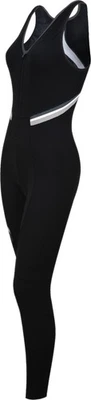Funkier Thermesse S-980W-C12 Ladies Winter Double Strap Bib Tights in Black. X-S - Imagen 1 de 4