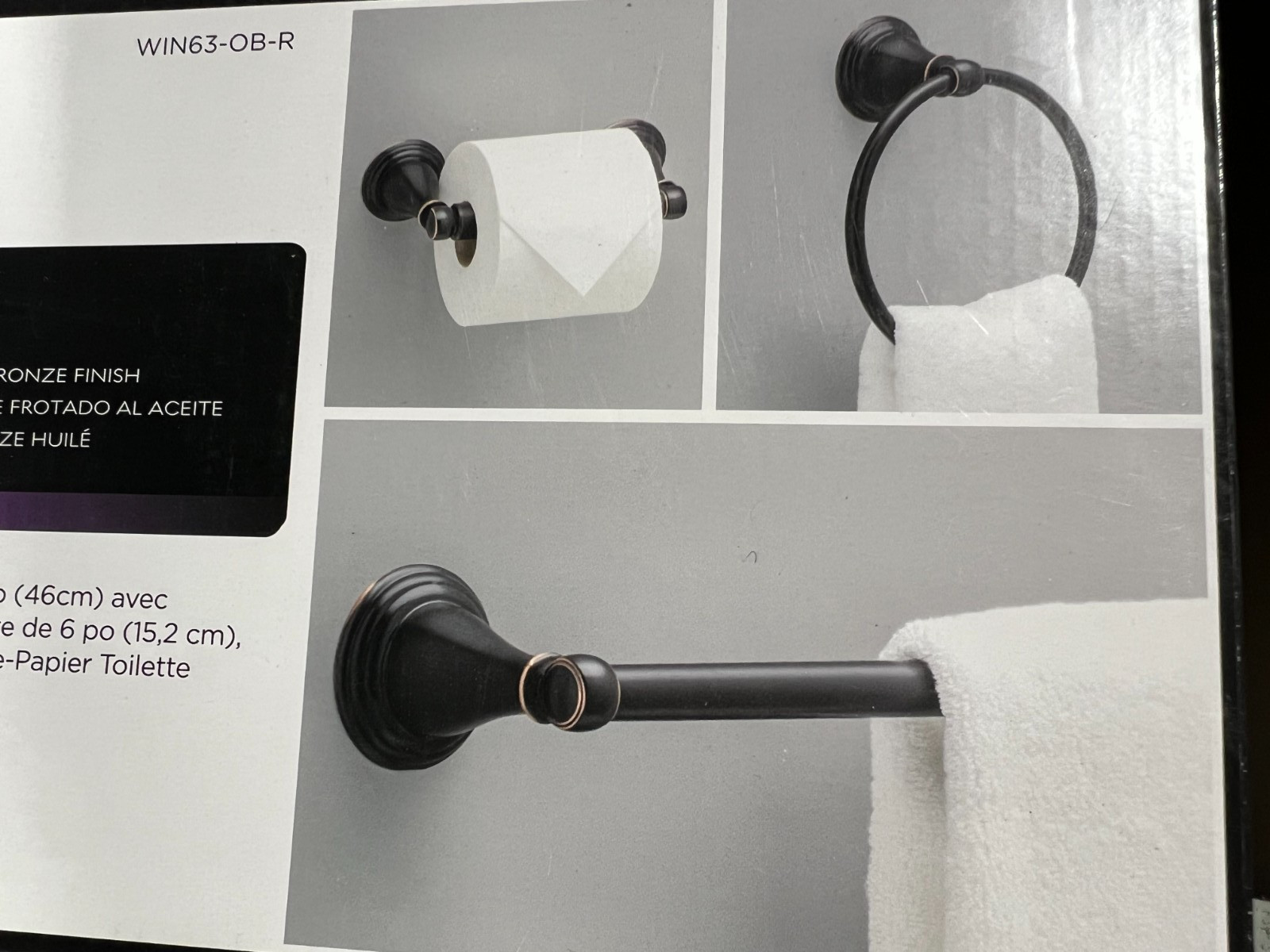 Delta 3 -Piece Windemere Oil Rubbed Bronze Decorative Bathroom Hardware Set
