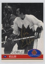 1991-92 Future Trends '72 Hockey Canada Gold Ink Swirl Ron Ellis #76 Auto 1oo3