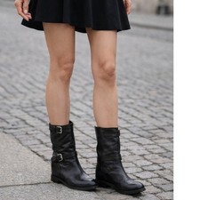 Prada 40.5 10.5 Boots Moto Engineer Hidden We...