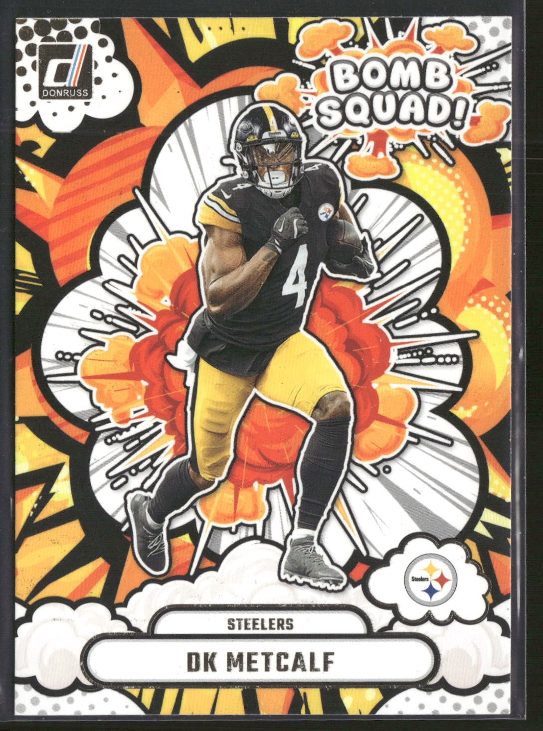 DK Metcalf Bomb Squad Pittsburgh Steelers 2025 Donruss #BS-DMT
