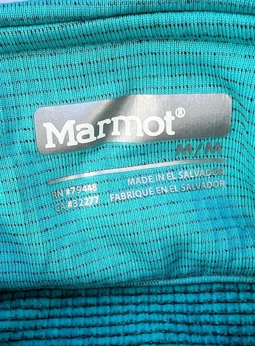 MARMOT Women's Caldus Fleece Hiking Jacket Aqua Color Medium Size NWT - Picture 7 of 7