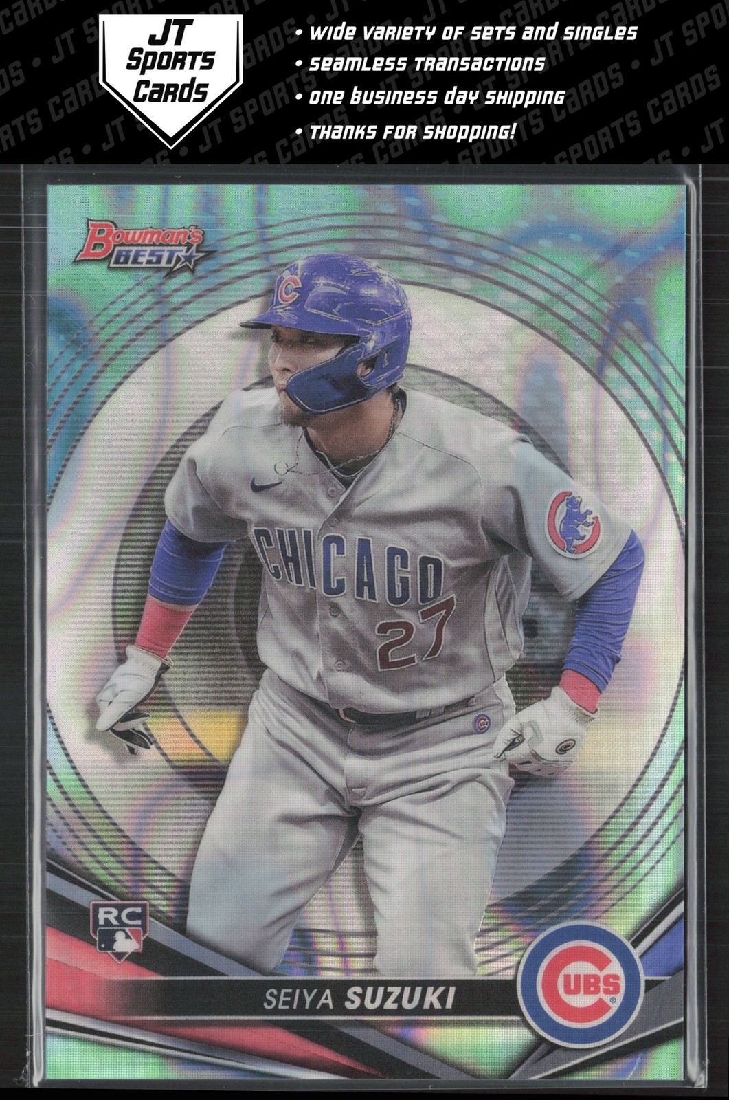 2022 Bowmans Best Seiya Suzuki 41 RC Aqua Lava Refractor /199 | Chicago Cubs