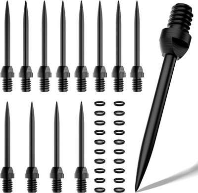 Stahl Dartspitzen 12 Stück,Metall Dartpfeile Spitzen für Darts,Dart Tip Konverte