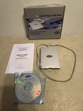 LaCie Pocket USB Floppy Disk Drive 3.5 Blue Boxed CIB Model 706018 Vintage Tech