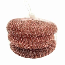 Brass Stainless Steel Scrubber Balls: 3CT