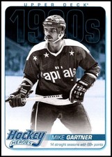 2013-14 UD #HH46 Mike Gartner - Hockey Heroes: 1980s HOF FREE SHIPPING!