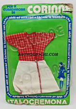 ITALOCREMONA ABITO PER BAMBOLA CORINNE GUARDAROBA VINTAGE '70 NEW IN BOX