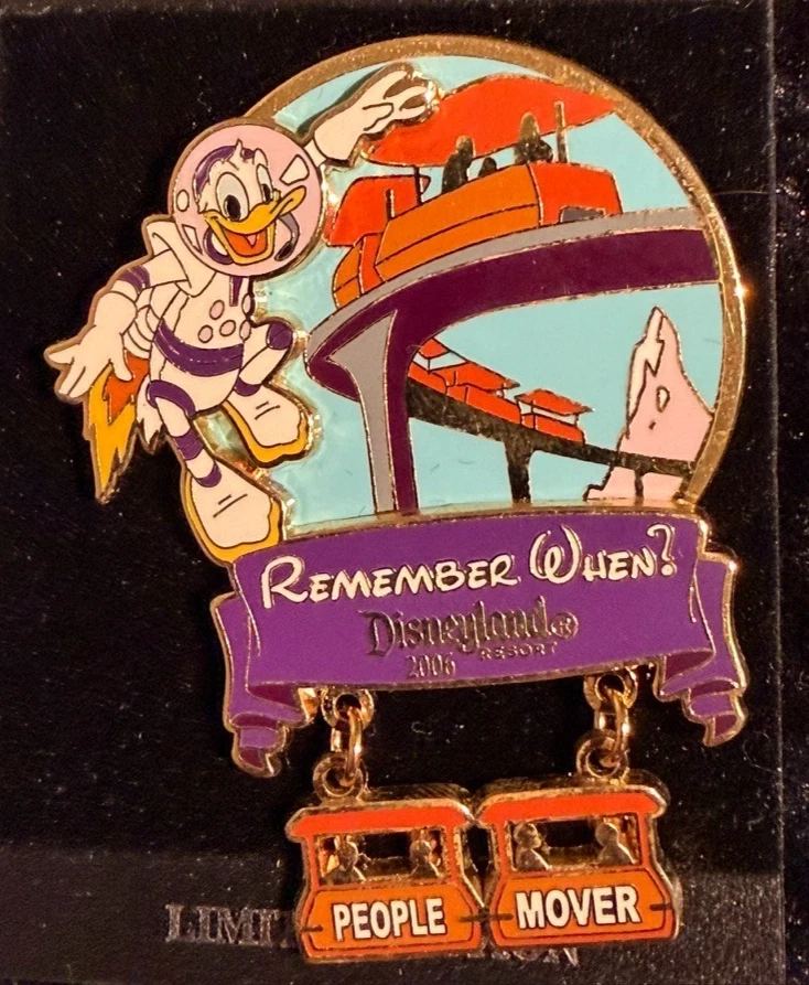 Disney Pin LE 750 PeopleMover Donald Remember When Tomorrowland 2006