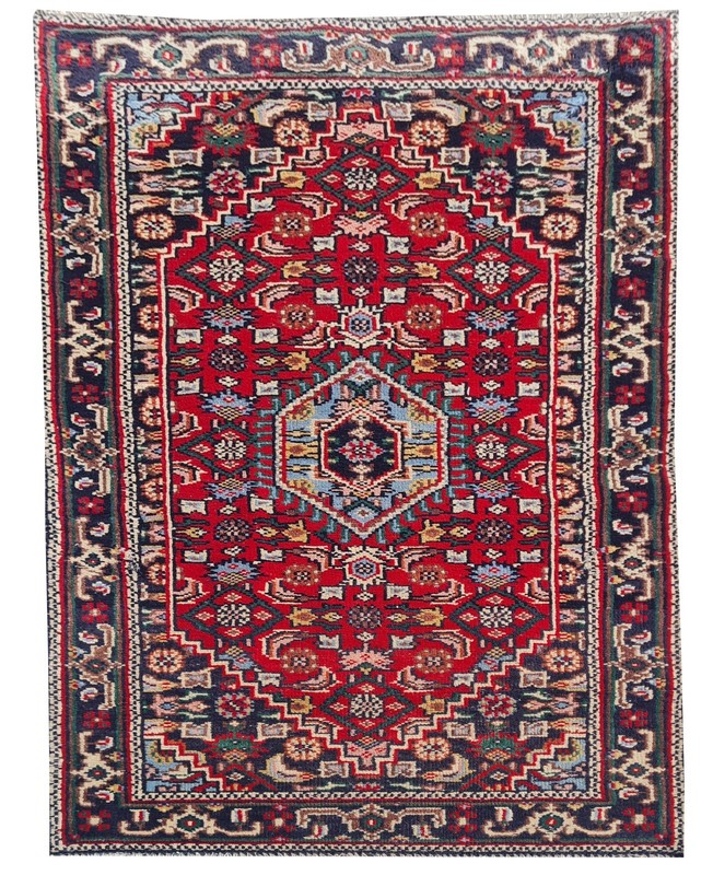 Amazing Hand Knotted Vintage Tribal Bijour Wool Area Rug 5.5 x 2.10 Ft