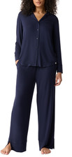 GapBody NAVY 2-Pc. Notch Collar Pajama Set, US Large
