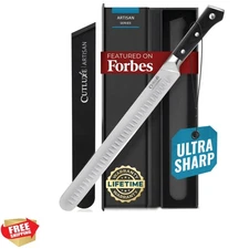 Brisket Knife – 12" Carving & Slicing Knife for Meat & BBQ – Razor Sharp Germ...