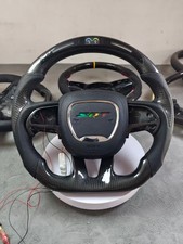 Led Carbon Fiber Steering Wheel For Dodge Charger Hellcat Jeep Srt8 2015..