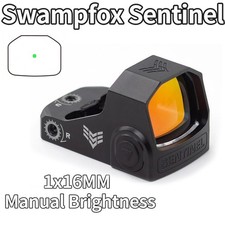 SWAMPFOX Sentinel Green DOT Sight Manual Brightness Adjust RMSc 3 MOA