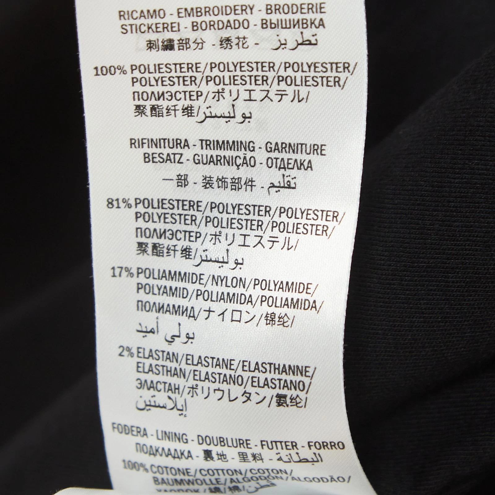 Giacca bomber Gucci Dapper Dan nero rosso motivo logo paillettes S