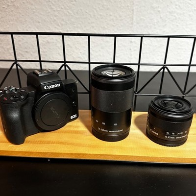 Canon EOS M50 Mark II 24,1MP Spiegellose Systemkamera inkl. 2 Objektiven.