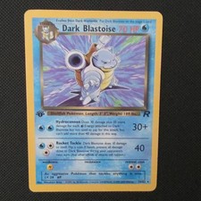 Pokémon TCG Team Rocket Dark Blastoise 20/82 Rare Holo 70 HP ENG Mitsuhiro Arita