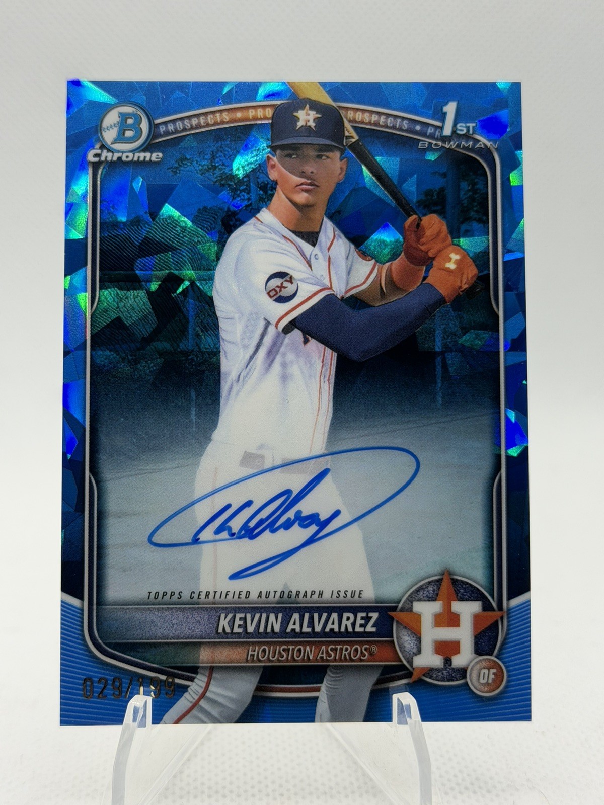 Kevin Alvarez 2025 Bowman Chrome Sapphire #CPSA-KA Auto 1st /199