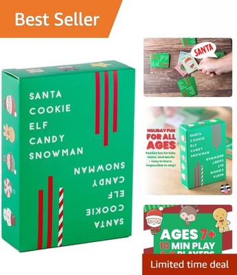 Easy-to-Learn Santa Cookie Elf Candy Snowman Card Game - Perfect for Gifting