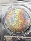 Monster Reverse Toner 1885-O Morgan Silver Dollar $1 PCGS MS63 🌈