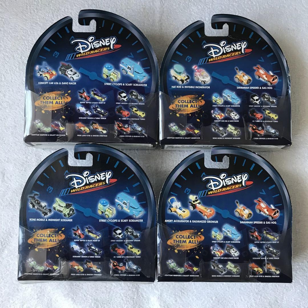 Disney WILD RACERS 4-type package set | eBay