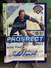 2024 Panini Prospect Edition - Sidd Finch #187 Purple Scope Prizm Signatures /49