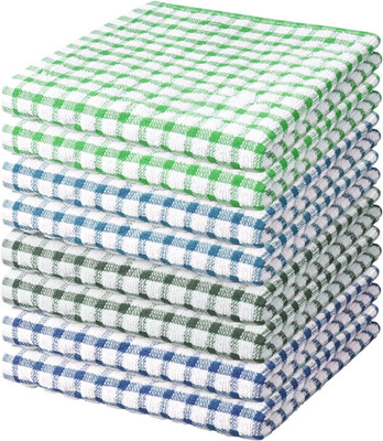 8 Pcs Kitchen Dish Rags,100% Cotton Soft Absorbent Quick Drying Dish Cloths for