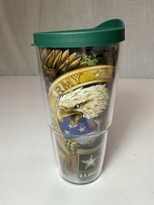 Tervis 24 oz Tumblr U.S. Army Strong Made in USA New With Tags Patriotic Eagle