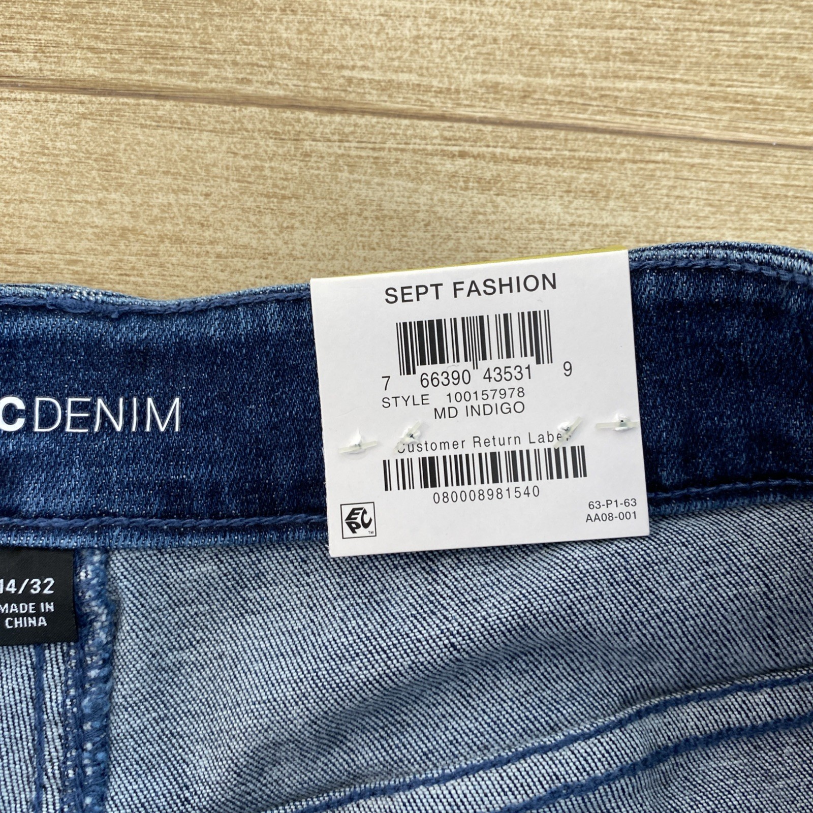 Pantalon Mujer Jean vaquero Acampanados Pierna Ancha INC Denim International