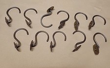 Vintage GOŹDZIK srebrne pierścionki zasłon prysznicowych PARTIA