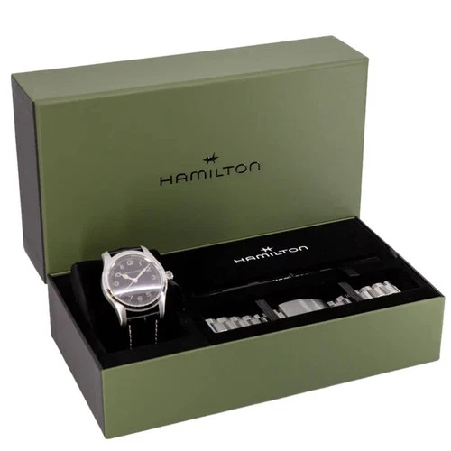 NEW HAMILTON KHAKI FIELD AUTO INTERSTELLAR MURPH EUREKA BOX SET H70605732