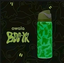 Owala 👻 BOO-YA 32 oz. AUTHENTIC Glow in the Dark Freesip Halloween BooYa NEW