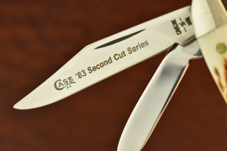 CUCHILLO VINTAGE CASE XX USA 7 PUNTOS 1983 NUEVO MOLER SEGUNDO CORTE CIERVO CACAHUETE (25173) Foto 4 de 4