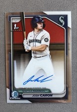 2024 Bowman Draft - Chrome Prospect Autographs Josh Caron #CPA-JCA (AU, RC)