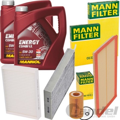 MANN FILTERSET INSPEKTIONSKIT+5W30 MOTORÖL für MERCEDES V KLASSE VITO W447 CDI D
