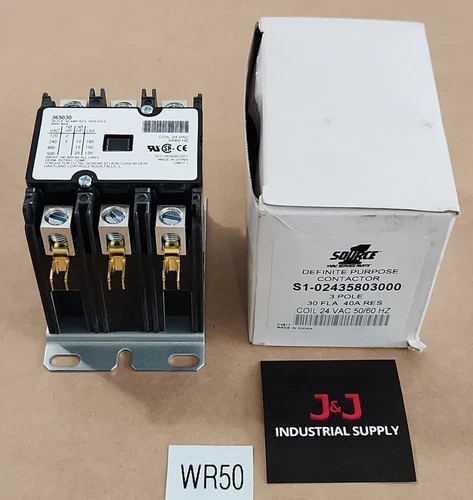 *BRAND NEW* York S1-02435803000 Definite Purpose Contactor 3P 40A 24V + Warranty
